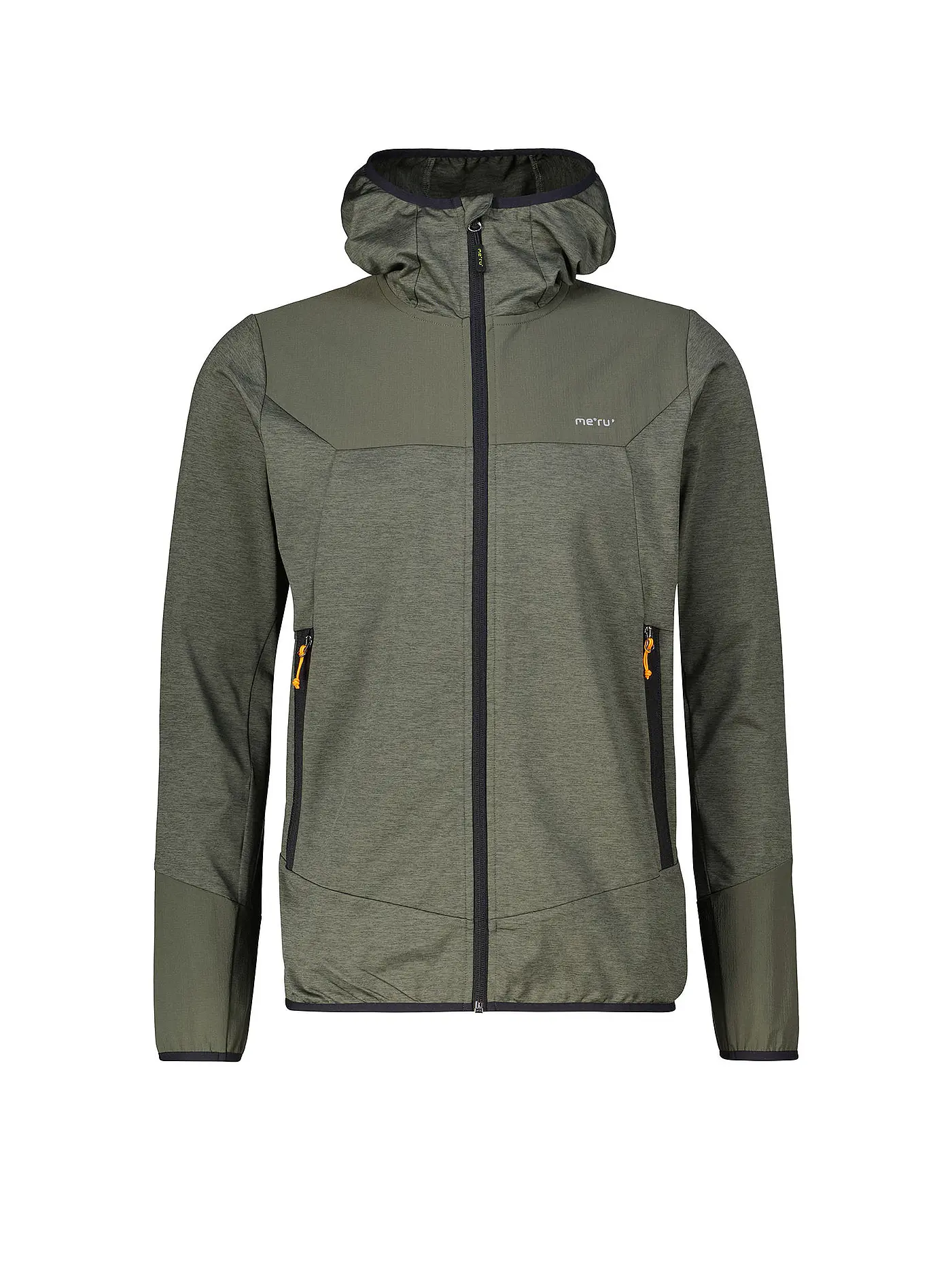 MERU | Herren Fleecejacke Faxe Powerstretch Hoodie | dunkelgrün